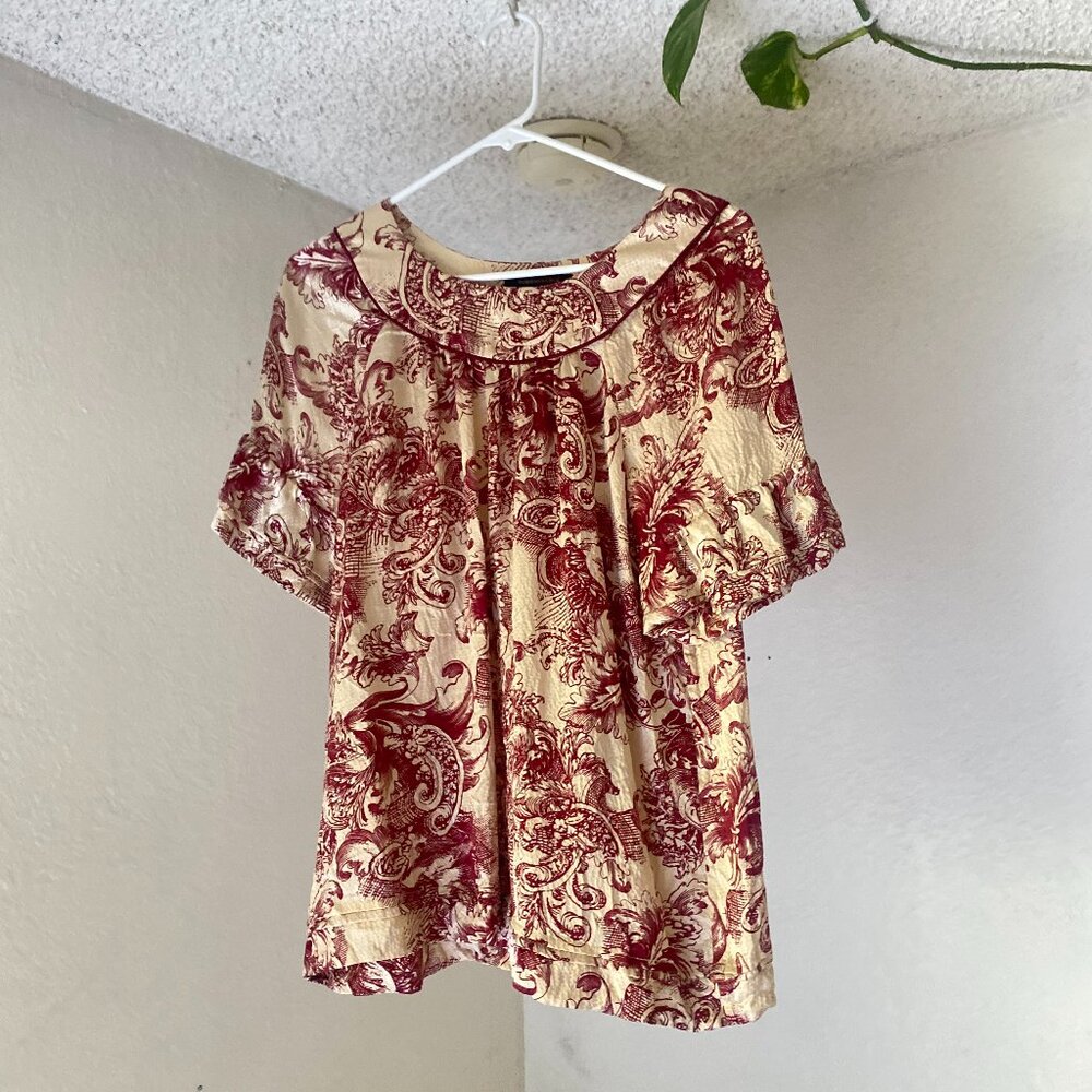 BCBGMaxAzria silk shirt, Small, BCBG Max Azria